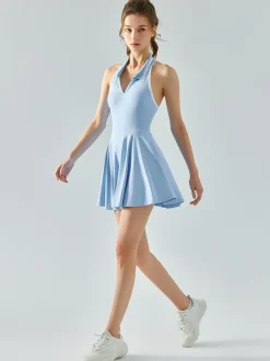 Robe de tennis sans manches Color Block Activewear pour femme