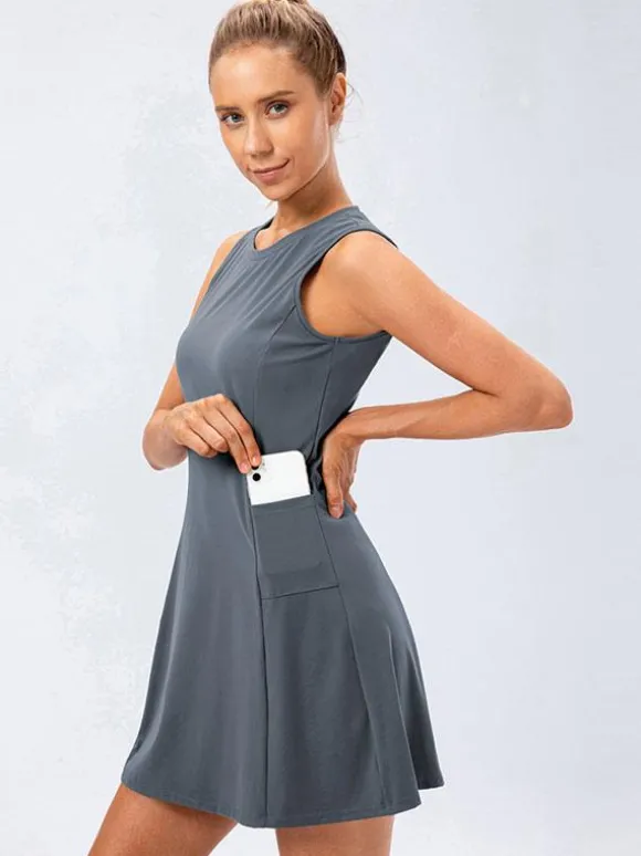 Robe de tennis sans manches Golf Activewear pour femme