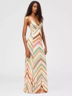 Robe de vacances maxi dos nu sans manches à bretelles robe d'été bleue décontractée