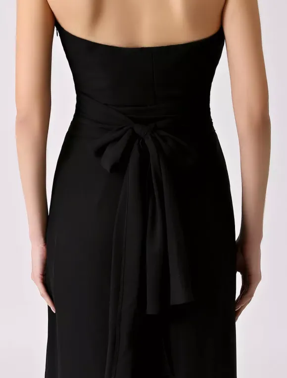 Robe demoiselle d'honneur 2026 combinaison femmes soirée bretelles dos-nu jambe large pantalon en mousseline de soie