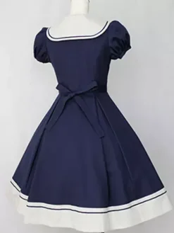 Robe lolita attirante en 100% coton bicolore Déguisements Halloween