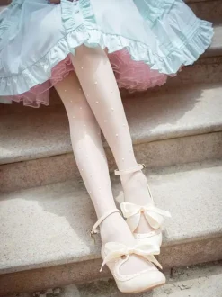 Robe Lolita classique en couches volants Lolita Robe manches courtes Lolita Op robe ornées de boucles Déguisements Halloween