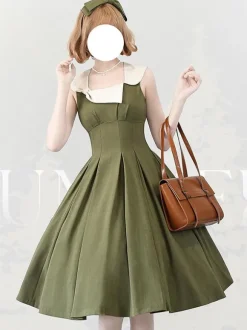 Robe Lolita Classique Polyester Sans Manches Classique