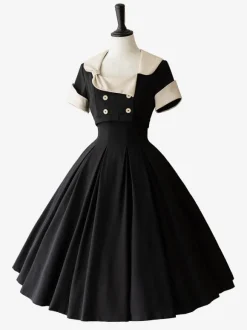 Robe Lolita Classique Polyester Sans Manches Classique