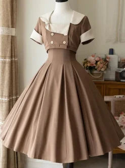 Robe Lolita Classique Polyester Sans Manches Classique