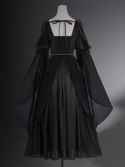Robe Lolita classique style grec Night Messenger Lolita en mousseline de soie