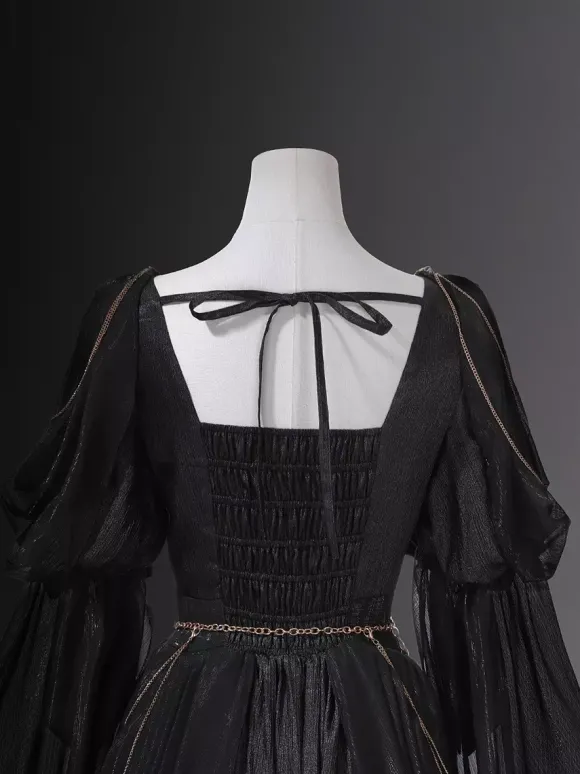 Robe Lolita classique style grec Night Messenger Lolita en mousseline de soie