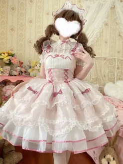 Robe Lolita Douce Robe Lolita Pull Doux Sans Manches