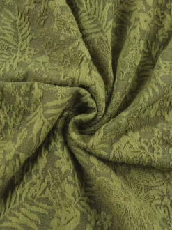 Robe longue dos nu à bretelles fermeture éclair sans manches imprimé floral épaules dénudées vert tendre