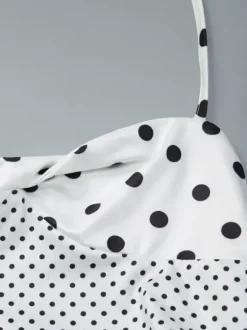 Robe longue maxi femme sans manches à bretelles et décolleté sexy robe blanche