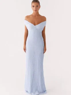 Robe longue moulante à épaules dénudées pour femme - Robe sirène texturée dos nu - Idéale pour une soirée d'été ou un mariage (collection 2026)