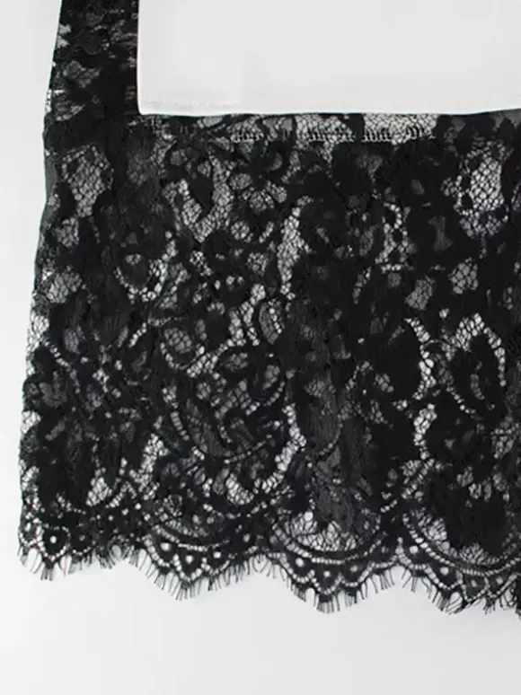 Robe longue patchwork en dentelle pour femme - Robe moulante sexy sans manches à col V - Tenue de soirée estivale 2026