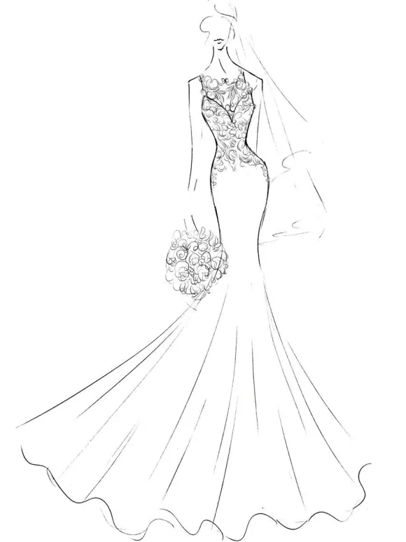 Robe mariée simple col bateau en dentelle dos transparent boutonnée à traîne robe de mariage