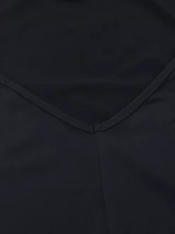 Robe maxi femme à fente haute et manches en résille - Robe moulante noire sexy dos nu - Tenue de soirée gothique 2026