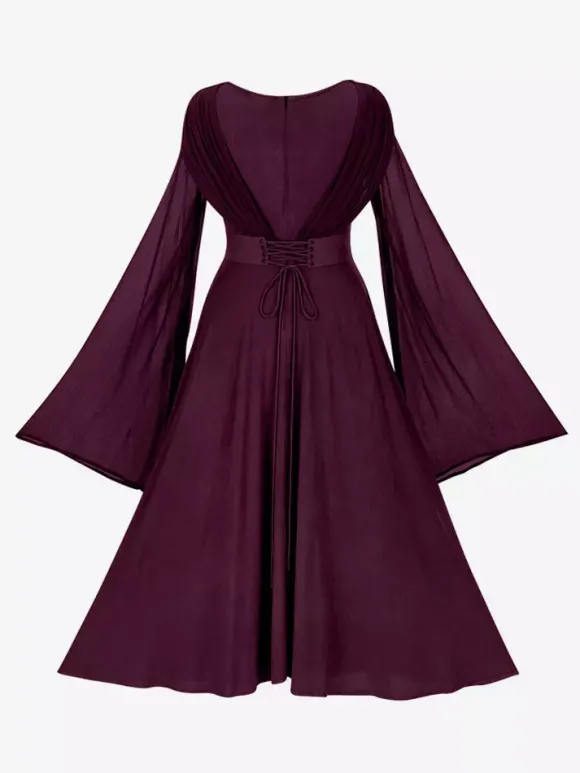 Robe médiévale pour femme robe de bal longue style rétro gothique costume de cosplay Renaissance