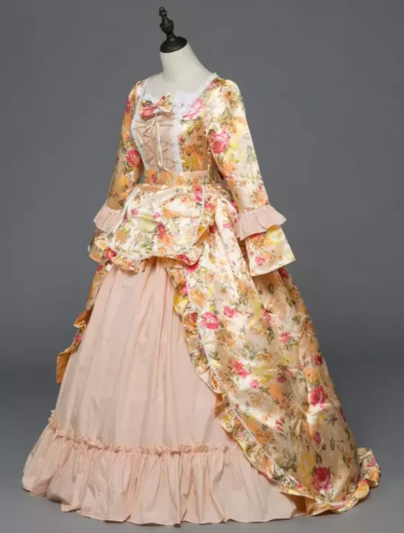Robe médiévale victorienne Robe Rococo Robe Marie Antoinette Rétro Costume Femmes Opéra Déguisements n