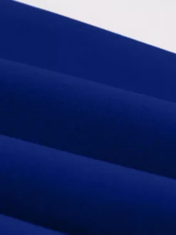 Robe midi rétro à revers contrastés et boutons coupe évasée pour femme 2026