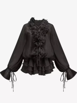Robe mini à volants superposés pour femme - Robe patineuse bohème à manches lanternes col en V fleuri et short assorti - Fête de printemps 2026
