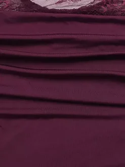 Robe mini en dentelle transparente froncée pour femme - Robe moulante sexy à dos nu et découpes - Soirée d'été en boîte de nuit 2026
