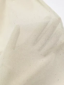Robe mini plissée à manches longues et col en V couleur abricot pour une soirée en amoureux