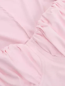 Robe moulante Coquette pour femme - Rose pastel manches longues buste froncé - Tenue idéale pour un brunch printanier ou une soirée en amoureux (collection 2026)