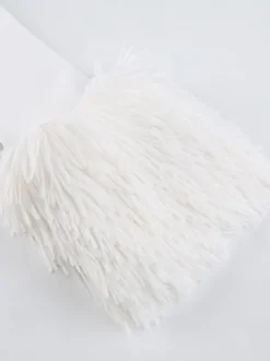 Robe Moulante Noël à Capuche avec Manches Longues Coupe Cintrée Unicolore