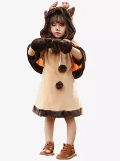 Robe Noël Kaki Déguisement Enfant Costumes De Vacances De Noël