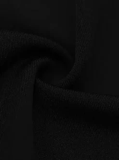 Robe nuisette à bordure en dentelle pour femme - Robe moulante mini noire sans manches style années 2000 - Tenue de soirée estivale 2026