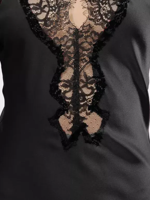 Robe romantique en mousseline noire pour les occasions spéciales