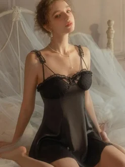 Robe Sous-vêtement Lingerie Soutien-gorge Tenu de Maison Sexy Pour Femmes