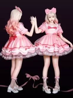 Robe Sweet Lolita à manches courtes Robe Sweet Lolita