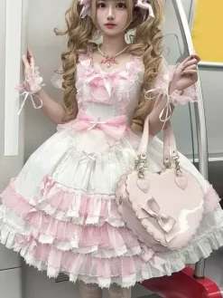 Robe Sweet Lolita à manches courtes Robe Sweet Lolita