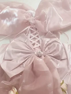 Robe Sweet Lolita en polyester sans manches robe Sweet Lolita Hime Tea Party