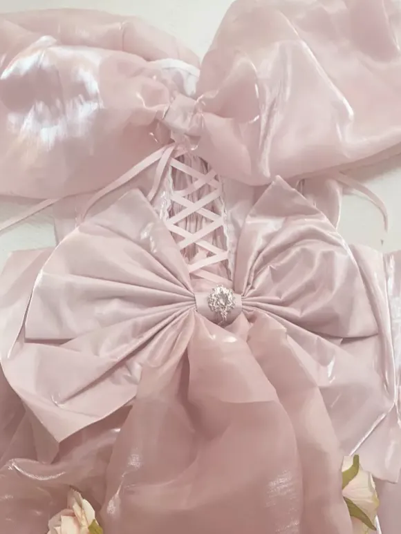 Robe Sweet Lolita en polyester sans manches robe Sweet Lolita Hime Tea Party