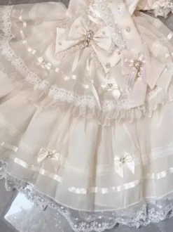 Robe Sweet Lolita en polyester à manches courtes