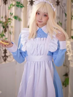 Robe Sweet Lolita Robe à volants en polyester à manches longues