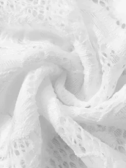 Robe trapèze à superposition de dentelle mini robe de soirée transparente à manches longues pour femmes 2026