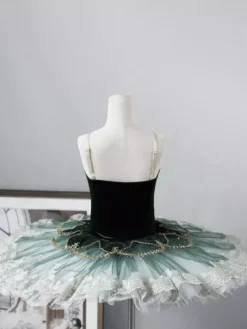 Robe tutu de ballet pour filles jupe de princesse en tulle moelleux costume du Lac des cygnes pour récital et cours de ballet
