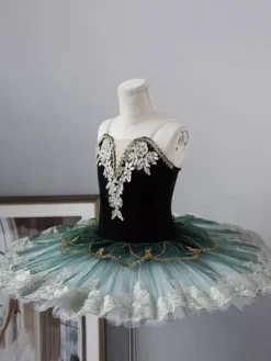 Robe tutu de ballet pour filles jupe de princesse en tulle moelleux costume du Lac des cygnes pour récital et cours de ballet
