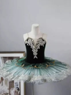 Robe tutu de ballet pour filles jupe de princesse en tulle moelleux costume du Lac des cygnes pour récital et cours de ballet