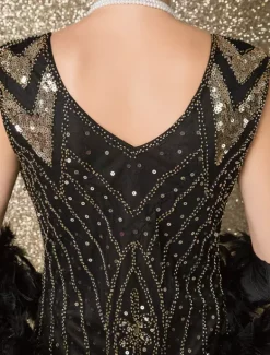 Robe Charleston Robe Année 20 Costume Vintage Robe Rétro Robe Great Gatsby Déguisements Halloween Bourgogne