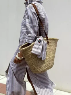 Robe-chemise imprimée pour femme - Kaftan midi décontracté à col boutonné et taille nouée - Collection été 2026