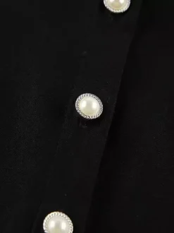 Robe-chemise froncée pour femme mini-robe chic - Ourlet en dentelle noire manches longues coupe moulante - Idéale pour le printemps du bureau au dîner (2026)