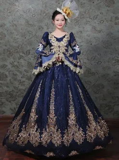 Robe Classique Polyester Manches Longues Robes Classiques Vert