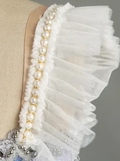 Robe de Ballet violette pour femmes et adultes ensemble de robe en Polyester ombré à volants et paillettes vêtements de danse
