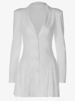 Robe De Club Femme Col En V Sexy Manches Longues En Polyester Noir