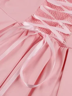 Robe de cocktail swing vintage années 1950 pour femme sans manches style rétro
