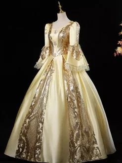 Robe de costume victorienne rococo rouge Robe Marie Antoinette Bourgogne