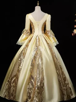 Robe de costume victorienne rococo rouge Robe Marie Antoinette Bourgogne
