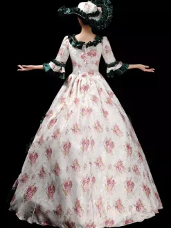 Robe de cour royale européenne pour femme robe de bal victorienne vintage élégante costume de photographie de princesse et robe de spectacle sur scène